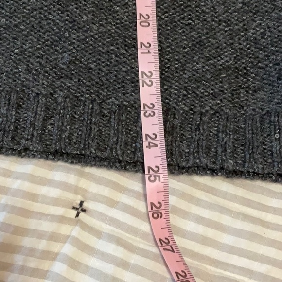 Talbots Gray crew Neck 3/4 sleeve Sweater XL - Picture 6 of 7